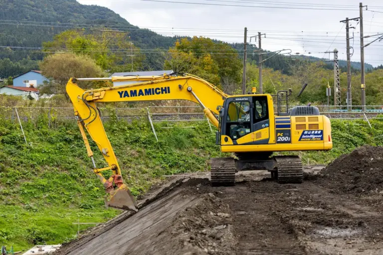 山田組の仕事現場の様子